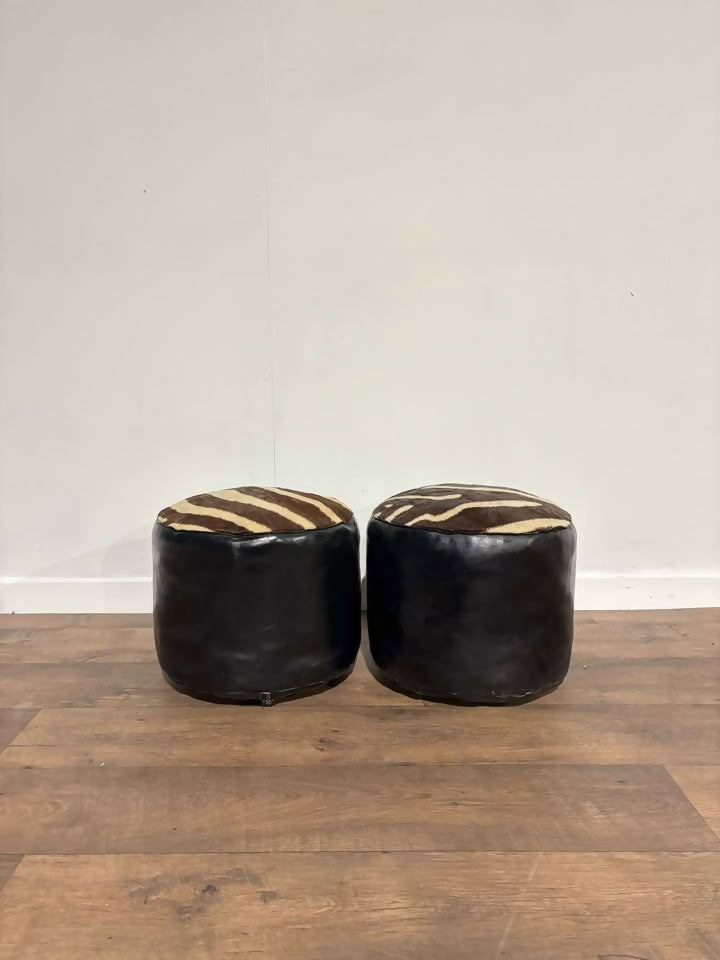 Pair of Vintage Pouffes9