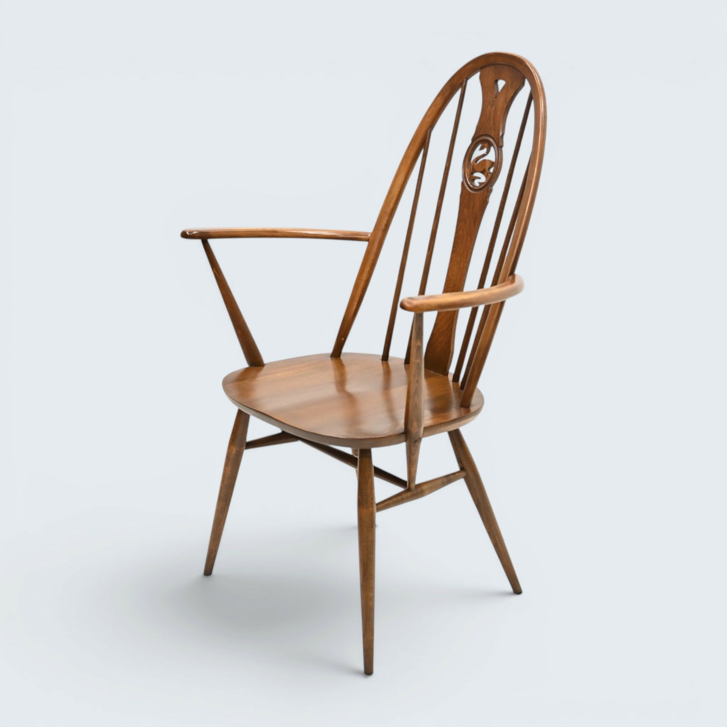 6 Ercol Swan Bow Back Dining Chairs Golden Dawn Finish FREE UK Delivery*