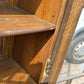Vintage Edwardian Oak Bookcase , Adjustable Shelves, With Key & Working Lock.