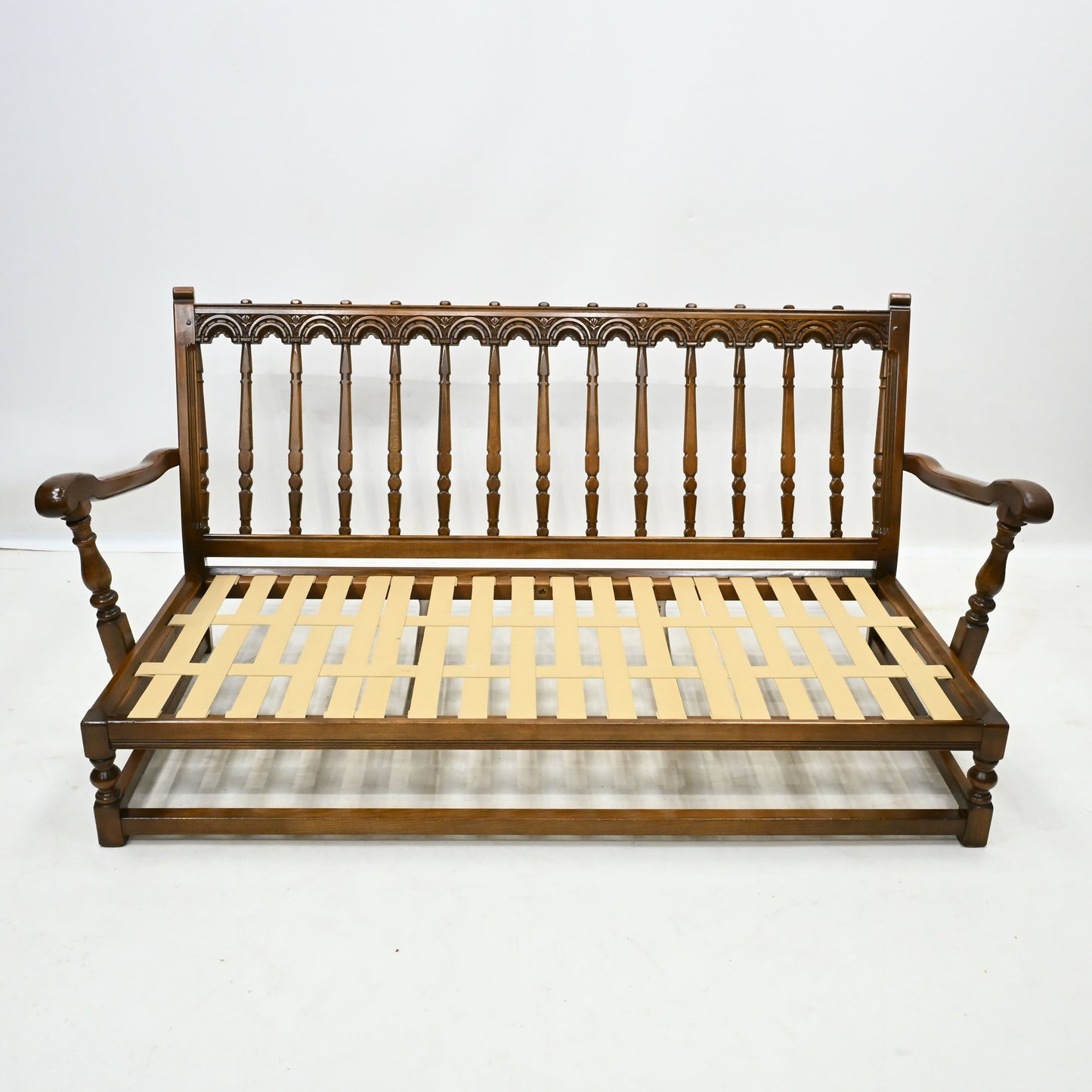 Ercol Furniture 3str Sofa Golden Dawn Tartan Upholstery VG Web FREE UK Delivery. SBR10229/2003E