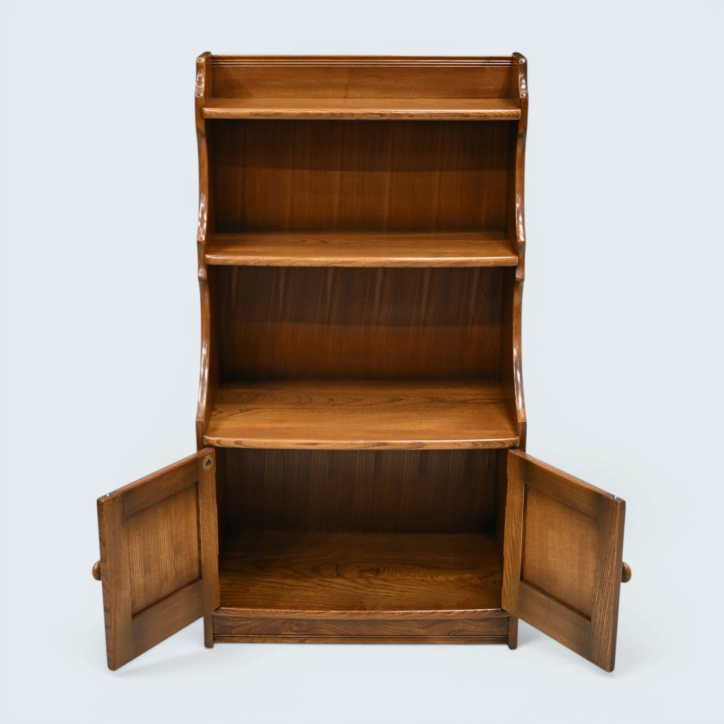 Ercol Old Colonial Waterfall Bookcase 2 Shelves Golden Dawn FREE UK Delivery