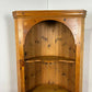 Solid Waxed Pine Barrel Back Corner Cupboard