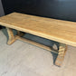 French Bleached Oak Farmhouse Dining Table
