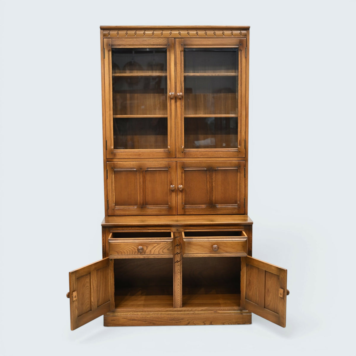 Ercol Mural Wall Unit Drinks Display Cabinets Golden Dawn FREE UK Delivery*