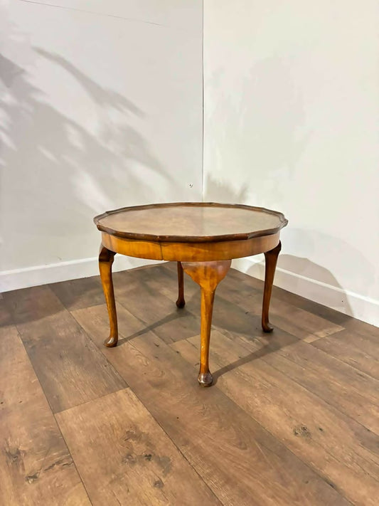 Vintage Walnut Cabriole Leg Coffee Tablez