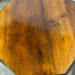 Edwardian Red Walnut Octagonal Window Table on Castors