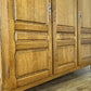 Wardrobe Vintage French Style Oak Triple Door Carved Armoire Cabinet LOT 6526