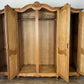 Wardrobe Vintage French Louis XVI Style Oak Four Door Carved Armoire LOT 6400