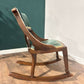 19th Century Beech Framed Rocking Chair00