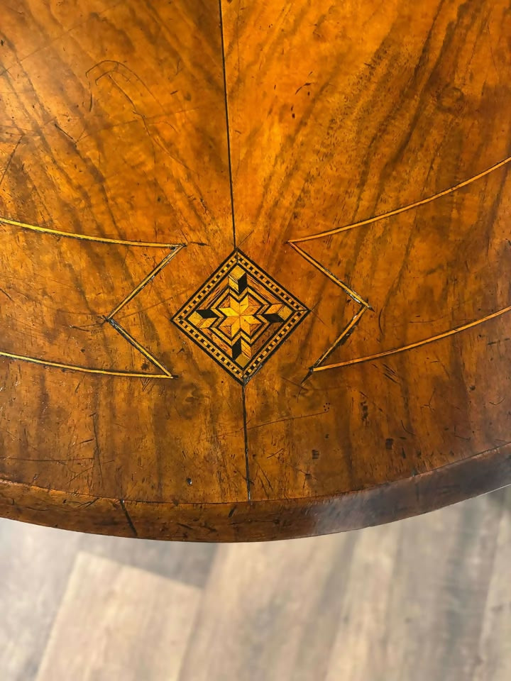 Edwardian Inlaid Oval Tilt Top Breakfast 5