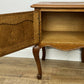 Pair of Bedside Tables Vintage French Louis Oak Nightstands Cabinets LOT 6211