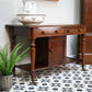Victorian Mahogany Antique Side Table Wash Stand on Castors