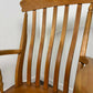 Rustic Beech Slat Back Grandfather Armchair – Country Style