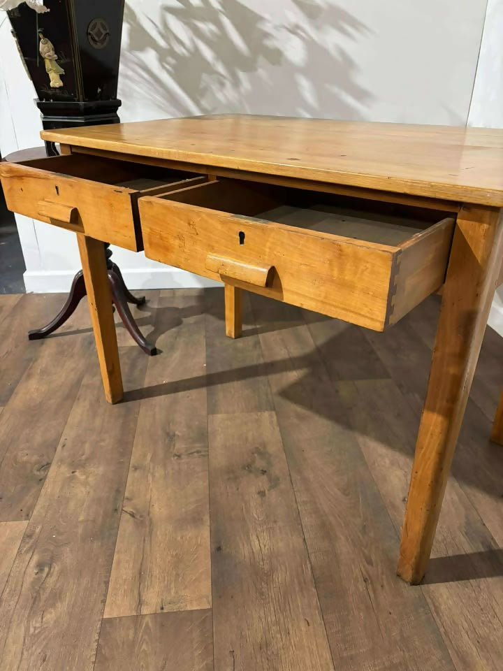 Mid-Century Beech School Desk
