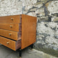 G Plan Brandon Range Four Drawer Chest Of Drawers In Oak With Ebonised Detailing