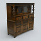 Old Charm Gothic Court Cupboard Buffett Sideboard Light Oak FREE UK Delivery.