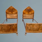 Pair of Antique Burr Walnut Single Beds, Circa 1920