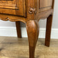 Pair of Bedside Tables Vintage French Louis Oak Nightstands Cabinets LOT 6307
