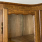 Bookcase Vintage French Louis XIV Oak Glazed Display Cabinet Sideboard LOT 6524