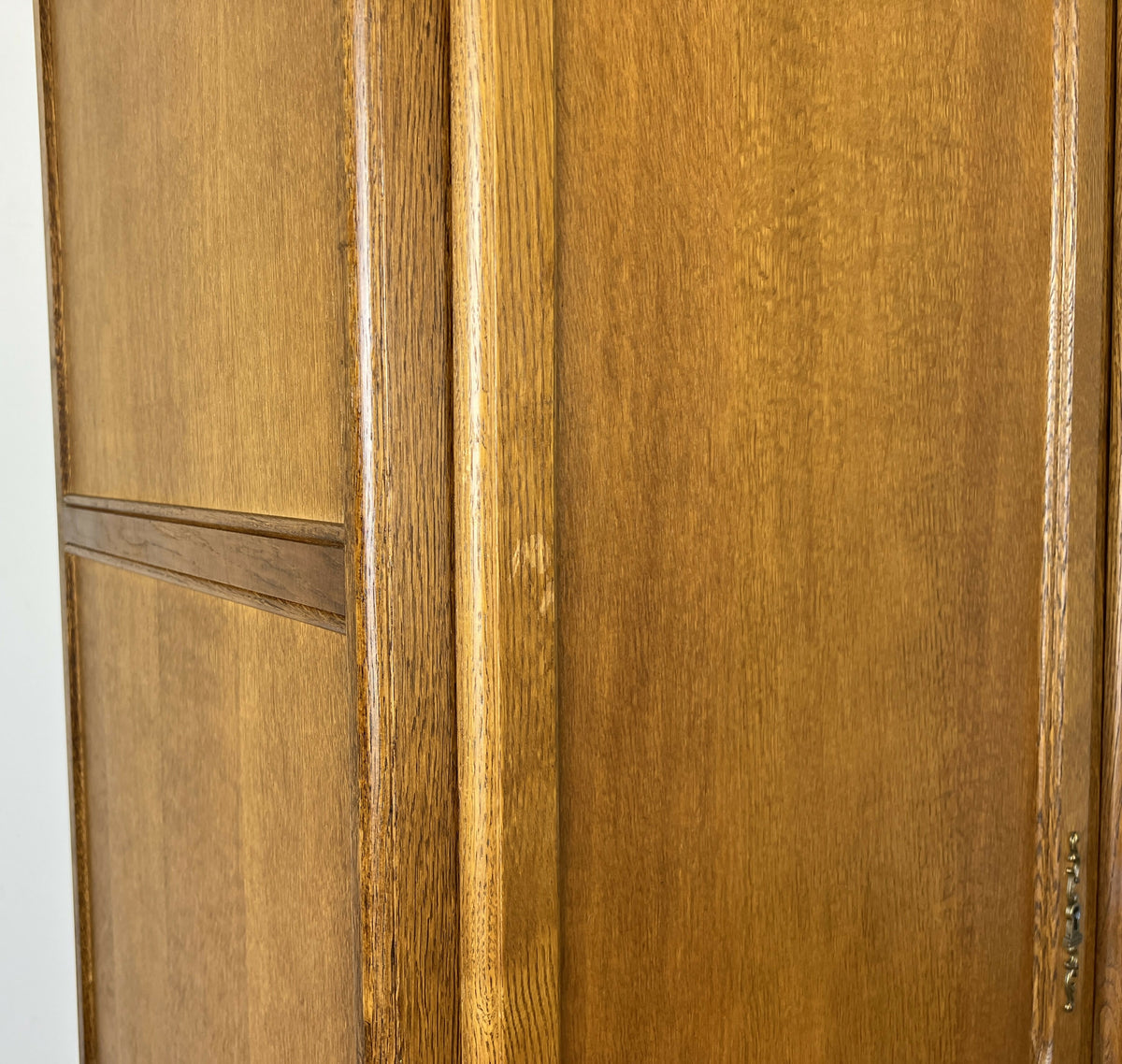 Wardrobe Vintage French Louis Oak Two Door Bedroom Storage Armoire LOT 6523