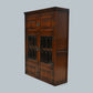 Old Charm Wall Top Unit Bookcase Leaded Glass Display Cupboard FREE UK Delivery