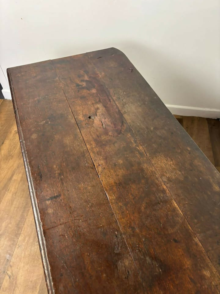 Georgian Oak Three Panel Coffer with Initials ‘MH’