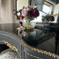 High Gloss Dressing Table Black and Gold Olympus Dressing Table