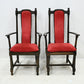 8 Ercol Hampton Dining Chairs Including 2 Carvers Red Upholstery FREE UK Delivery. SBR11033/1010E