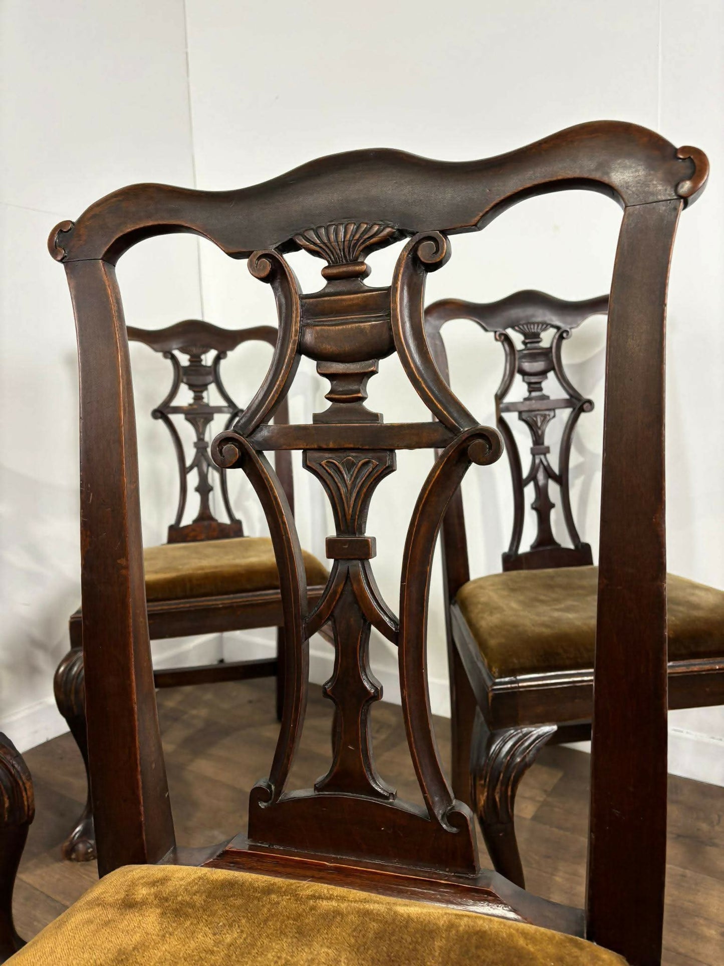 Victorian Set of Four Mahogany Dining Chairs