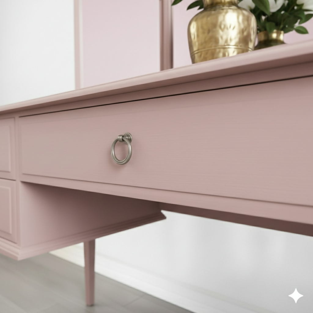 Stag minstrel dusky pink dressing table
