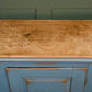Antique Pine Larder Cupboard - Pie Safe/ Meat Safe - Painted Blue