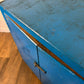 Vintage Rustic Blue Wooden Cupboard