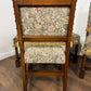 Set of Four Vintage Oak Upholstered Dining Chairs