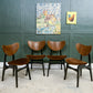 4 x G Plan Librenza Butterfly Back Dining Chairs - Tola Wood - E Gomme - 1960s
