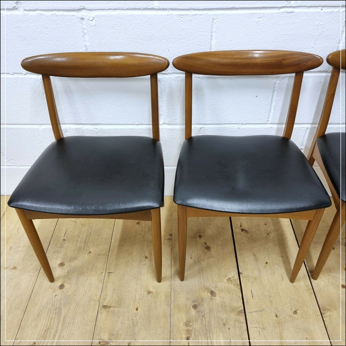 vintage dining chairs X6 ONLY teak Greaves & Thomas danish design mid century
