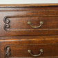 Chest of Drawers Vintage French Louis Oak 4 Drawers Carved Cabinet LOT 6527