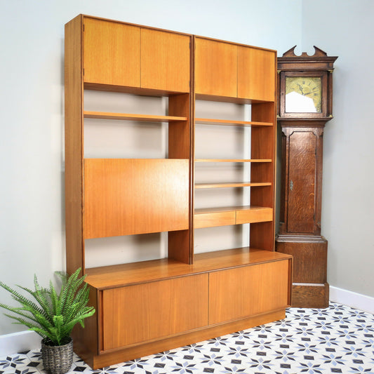G Plan Form Five Teak Wall Unit Display Cabinet Retro Vintage Drinks Cabinet