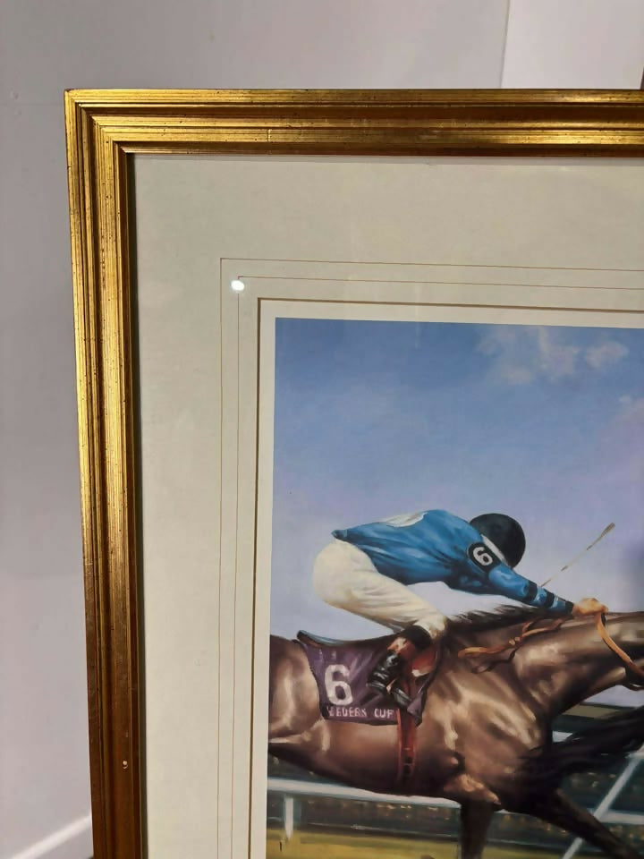 Limited Edition Racing Print Signed Lester Piggott