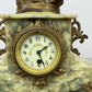 Clock Antique French Ornate Figural Marble Forgeron Mantel Clock LOT 6479