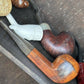 English Early Vintage Victorian Carved Smokers Cabinet With Pipe Collection Included.