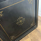 Large Edwardian Ebonised Bifold Screen / Room Divider