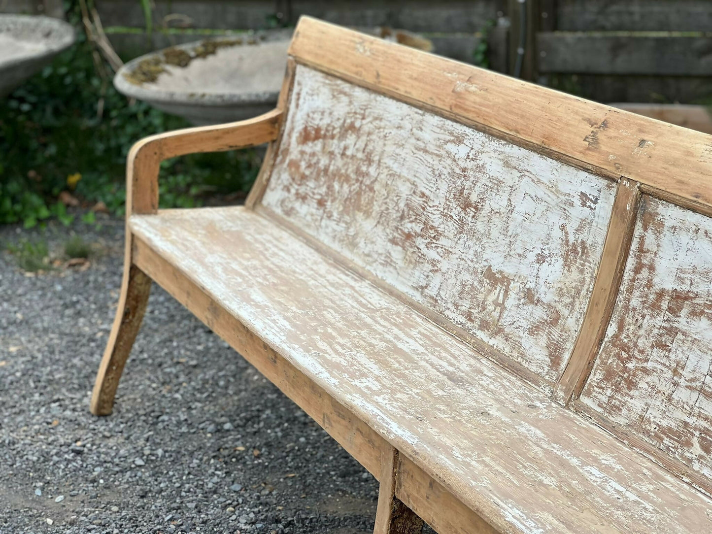 Very Long French Dining Bench, 1800s