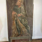 17/18th Century Polychrome Painted Pine Ecclesiastical Panel Depicting St Jude