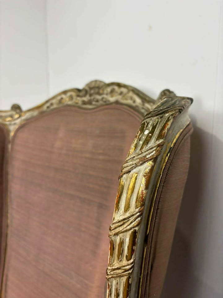 Pair of French Louis XVI Style Reproduction Armchairs