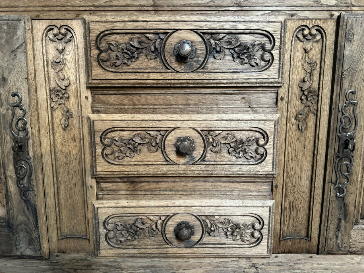 Attractive Antique French Oak Enfilade