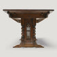 Old Charm Solid Oak Dining Table Gothic Refectory Tudor Brown FREE Delivery. SBR10992/0110E
