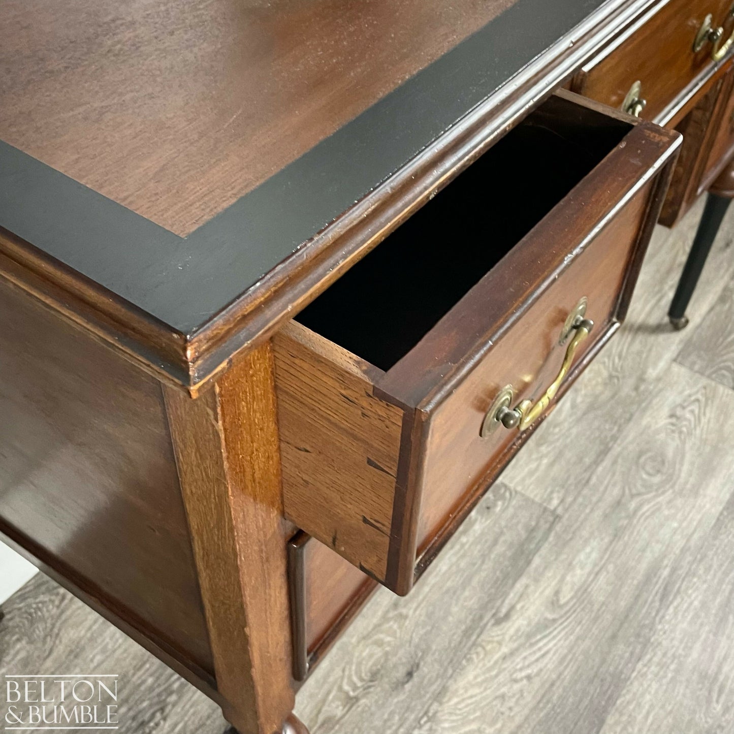 Mahogany Five Drawer Desk / Dressing Table