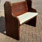 Small Vintage Victorian Pine Pew, 1800s