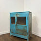 Industrial Style Reclaimed Distressed Blue Indian Cupboard