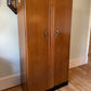 Mid-century wardrobe. Front facing rail with shelves, tie & shoe rail.